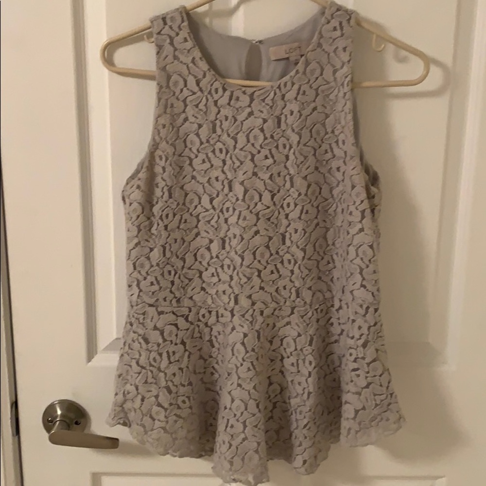 Peplum printed blouse Loft